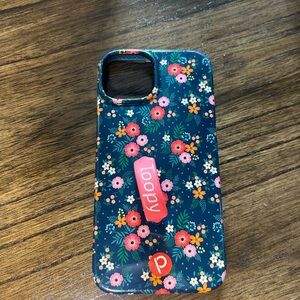 Loopy Case Floral Design Phone Case - Dark Blue